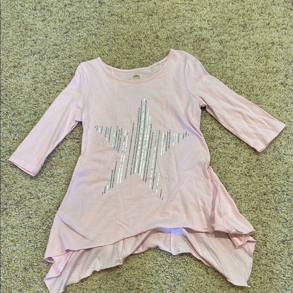 Pink Star Kids Top
